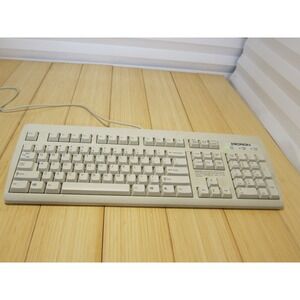 TESTED Retro Vintage Micron NMB RT2258TW Windows Wired PS2 Keyboard